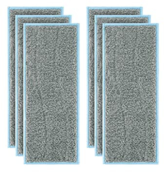 YAXRO Compatible con IRobot Braava Jet M6, paños Lavables for mopa, Trapos, Almohadillas, Accesorios, Robot Aspirador, trapeador seco y húmedo, Piezas de Trapo (Color : 6pcs-Wet)