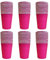 Kissymix Pink Paper Cups 60 Colourful Disposable Paper Party Cups - Bright Pink Cups for Birthdays, Parties and Celebrations