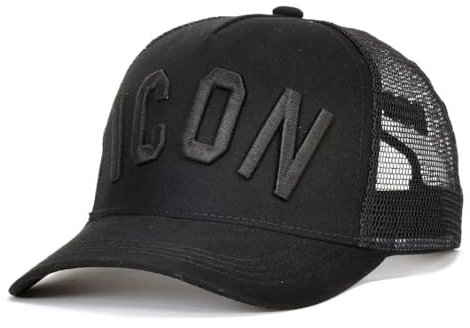 YLCYDLYU Baseball Cap Baumwolle Sommer Baseball Cap Für Männer Frauen Stickerei Schwarz Dad Hat Hip Hop Dsq Trucker Cap-Schwarz-Einstellbar