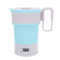 Bouilloire électrique Pliable, 800Ml 110V 220V Double Tension Bouilloire de Voyage Pliable, Petite Bouilloire électrique avec Poignée Télescopique et Panneau (Prise UE 100 à 240V)