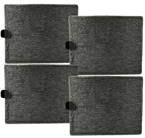 vhbw 4x Aktivkohlefilter kompatibel mit Miele DA 5996 W, DA 7198 W, DA 5980 W, DA 5986 W, DA 5990 W Dunstabzugshaube - 26 x 21,3 x 1,9 cm