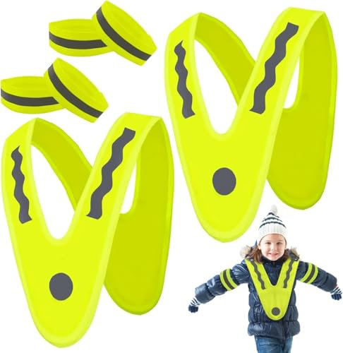 Aohcae 4 gilet di sicurezza per bambini