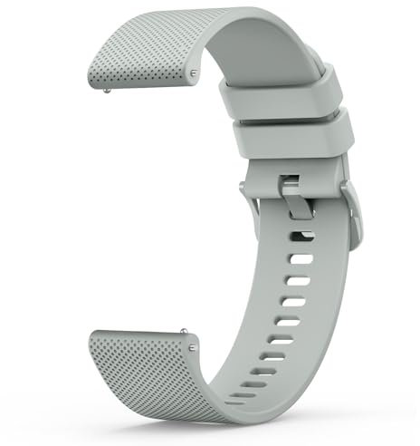 Meliya Correa para Xiaomi Redmi Watch 3 Active Pulsera Mujer Hombre,Pulsera Suave Silicona Deportiva para Redmi Watch 3 Active(Gris)