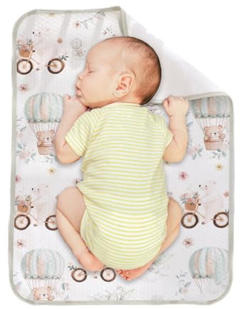 70x50 Cm Windelwechselmatte Wasserdichte Wickelunterlage Waschbare Unterlage Changing Mat Windel Liner Welpenunterlagen Kinderbettwäsche Urinierunterlagen Baumwolle Atmungsaktiv Wiederverwendbar