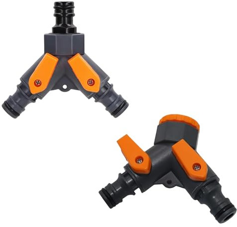 2 PCS 3 Way Hose Pipe Connector,Hose Connector, Garden Splitter, 3 Way Hose Splitter,