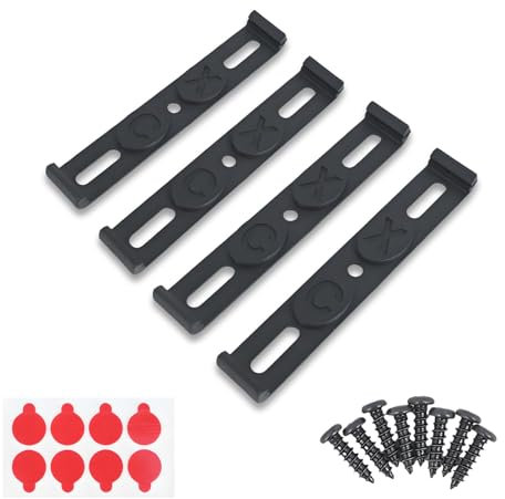 Rahmenloser Kennzeichenhalter für 2 Nummernschilder - Universeller unsichtbarer Nummernschildhalter aus stabilem Kunststoff inklusive Montagematerial für alle Fahrzeuge