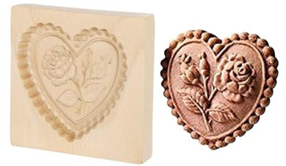 Holz-Keksformen Ausstechformen PläTzchenformen Cookie Cutter Backformen Holzbackform Diy Keks Pressstempel Formen Deko Hochzeit Party Ostern Weihnachten Verschiedene Spezifikationen (L)