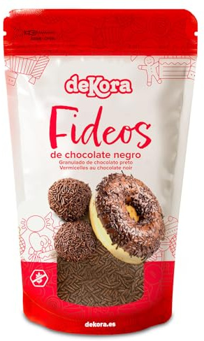 dekora Schokoladen-Streusel 100 g Schokostreusel als Topping für Kuchen, Torten, Muffins, Plätzchen und Pudding Kuchendekoration für kreative Bäckerei, Kuvertüre