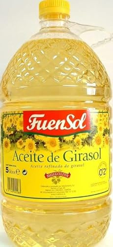 Huile de Tournesol GAR 5 L – Aceite de Girasol Raffiné – Bidon 5 Litres