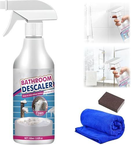 Reiniger für Hartnäckige Flecken, 2026 Neu Multifunktional Duschkabinenreiniger Fleckenentferner WC Reiniger Extra Stark, Badreiniger Dusche Stark Reiniger für Abflussrohr Toilette (1 Stück)