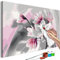 murando - Malen nach Zahlen Blumen Magnolien 50x40 cm Malset mit Holzrahmen auf Leinwand für Erwachsene Kinder Gemälde Handgemalt Kit DIY Geschenk Dekoration n-A-0259-d-a