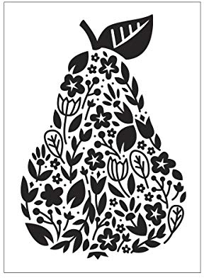 Darice A6 Stanzmappe, Blumen-Perlen-Schablone, transparent