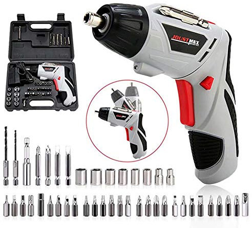 4.8V Electric Screwdriver Cordless Drill Driver Multi-Function Screwdriver Power Tool,45pcs Accessories
