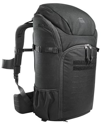 Tasmanian Tiger TT Modular 30 Camera Pack Modularer, Ergonomischer Foto Kamera-Rucksack Front- und Top-Loader 30 Liter Volumen (Schwarz)