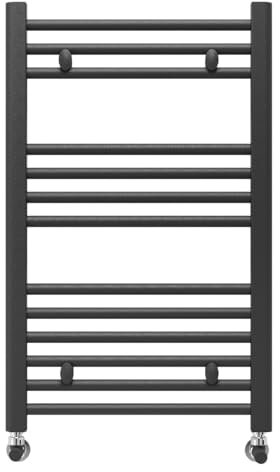 facula - Radiador Toallero DE Agua Ocean Antracita 803x500mm | (NO Eléctrico) | 3 Soportes+purgador | Conexiones3x1/2