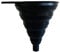Xinjieda Pliable Entonnoir Bouteille Silicone Pliable Cuisine Eau Huile Liquide Poudre Transfert Entonnoir, Noir