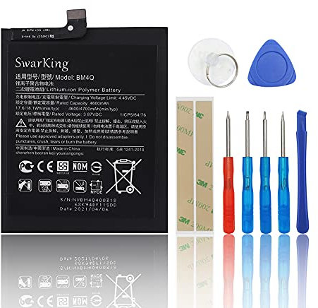 SwarKing Batterie de rechange compatible avec Xiaomi Poco F2 Pro M2004J11G BM4Q avec kit d'outils
