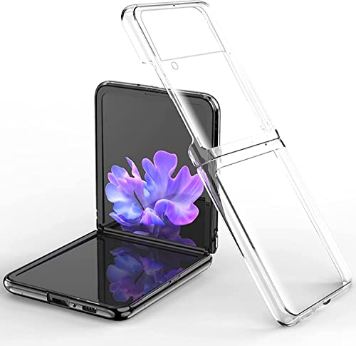 Crystal Clear Hülle für Samsung Galaxy Z Flip 3 [Anti-Vergilbung] Dünn Hart PC Handyhülle Cover [Rückseite und Vorne] Anti-Gelb Kratzfest Schutz Case für Samsung Galaxy Z Flip 3 2021 Transparent