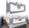 LARS360 200 cm Kinderbettgitter Bettgitter Fallschutz Sicherheitsgitter Höhenverstellbares Bett Absturzsicherung Bettrailing Gitterbett für Kleinkinder Babys und Kinder