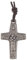 Holyart Kreuz Papst Franziskus Metall mit Band, 2,8x1,8cm