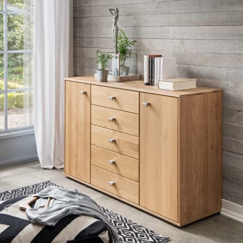 WIEMANN Kiruna Kommode, Eiche, Braun, 141x86x43 cm