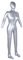 Aufblasbare Schaufensterpuppe, Hemd und Hose, Display, Schnuller, Torso-Modell, 165 cm weibliche Schaufensterpuppe für den ganzen Körper, weibliches Modell, Schaufensterpuppe mit Arm Show, Flügel,