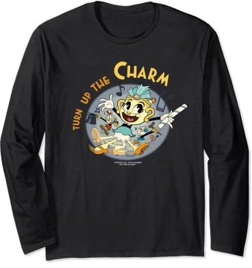 Cuphead Show! Ms. Chalice Turn up the Charm Long Sleeve T-Shirt