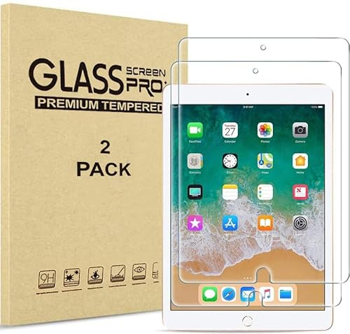 2 Stück Panzerglas für iPad 10.2 9., 8., 7. Generation (2021, 2020, 2019) 9H Härte Displayschutzfolie
