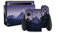 Folien Skin für Spiele Konsole Joy-Con und Ladestation Aufkleber Set Top Schutz gegen Kratzer Design Sticker Cover passgenau selbstklebend RX021 (Nr. 2 Berge)