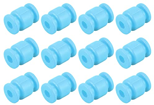 sourcing map Anti-Vibration Shock Absorption Damping Rubber Balls M3.5x13mm for RC Quadcopter FPV Gimbal Camera Mount (Blue/Pack of 12)