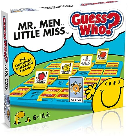 Winning Moves Mr Men und Little Miss Ratet mal, wer? Brettspiel: Spielen Sie mit Mr. Grumpy, Mr. Funny, Mrs. Happy und Mr. Sad, um den Charakter Ihres Gegners zu erraten. Ein tolles Geschenk für Kinde