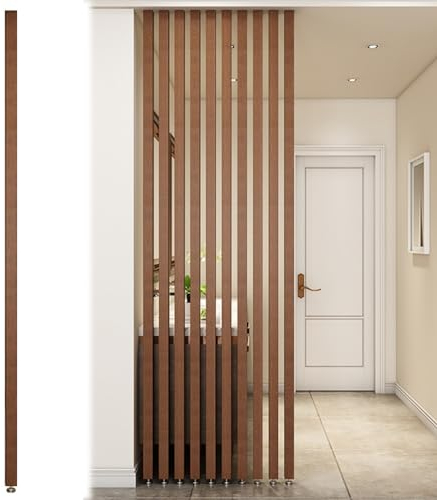 WAHHWF Paravent Raumteiler Innen Boden bis Decke Raumtrenner - Massivholz Paravent Trennwand Post, Modern Luxus Wohnzimmersäule Schlafzimmer Vertikale Sprossenwand Raumtrenner, Colo