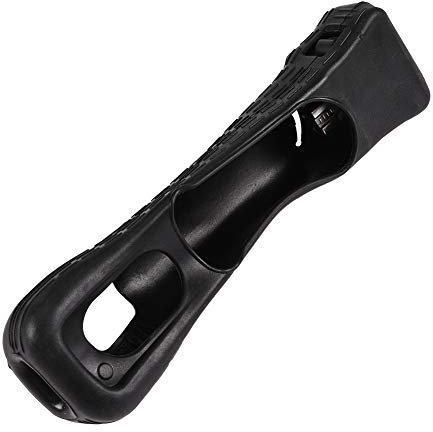 MotionPlus Sensor Adapter with Silicone Case for Nintendo Wii Remote Controller (Black)