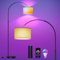 Modlicht Lámpara de pie inteligente, funciona con Alexa y Google Home, lámpara de pie RGB regulable, cambio de color, para fiesta o ambiente festivo, lámpara de arco WiFi E27 9 W para sala de estar,