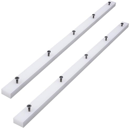 Happara UHMW Crosscut Sled For Table Saw Sled Miter Bars, 3/4 X 2/5 X 17 -Predrilled holes and 10 screws included For Jigs Fixtures or Miter Slots(2)