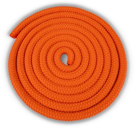 HAEST Springseil für Kinder & Erwachsene | 2,40 m Länge | Orange | 100 g Gewicht | Ideal für Schul- und Vereinssport | Robust & Anpassbar