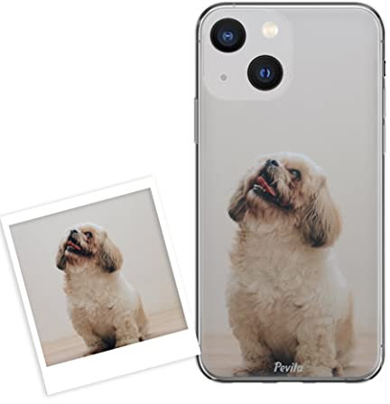 P Pevita iPhone 14 Hülle personalisiert mit Foto. Handyhülle aus Silikon selbst gestalten iPhone 14. Geschenke personalisiert für Frauen, Mann, Kinder,Valentinstag, Weihnachten