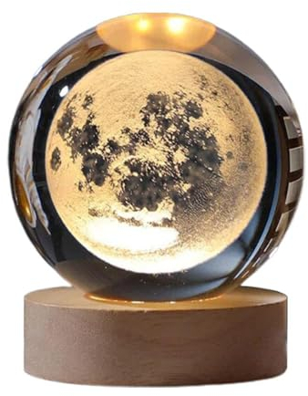 Bola de Cristal Personalizada Con Luz Nocturna - Esfera 3D Con Nombre, Globo Personalizado - Accesorios de Decoración del Hogar - Regalo
