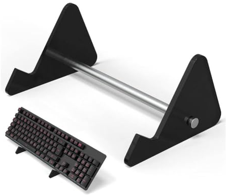 EIRZNGXQ 1/2-Tier Keyboard Display Stand, Clear Acrylic Tablet Stand Gaming Keyboard Stands Mechanical Keyboard Display Stand, Keyboards Storage Holder Tray for Computer Tablet Picture Frame