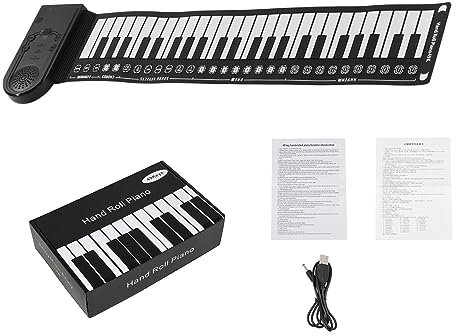 Piano électronique portable 49 touches pliable en silicone souple facile à transporter 49 touches pour étudiants et enseignants
