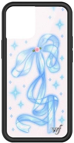 Wildflower Hüllen – Sparkle Girl-Hülle, kompatibel mit Apple iPhone 13 Mini, Band, Rose, Babyblau, trendig, Glitzer, niedlich, schützender Stoßfänger, 1,2 m Falltest-zertifiziert, kleines Unternehmen