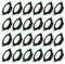 ALUSSO LED Einbaustrahler 230V 4W Flach,Dimmbar LED Spots 230V,68mm LED Deckenspots LED Einbauleuchten,Warmweiß 3000K Neutralweiß 4000K Kaltweiß 6500K,Schwarz IP44 Einbauspots für Badezimmer,24er Set
