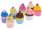 TEHAUX 8pcs Resin Accessories Cupcake Jewelry Charms Fridge Magnets Making Accessories Mini Cupcake Charms Keychain DIY Ornaments DIY Charms Key Fob Mini Keychain Refrigerator Accessories