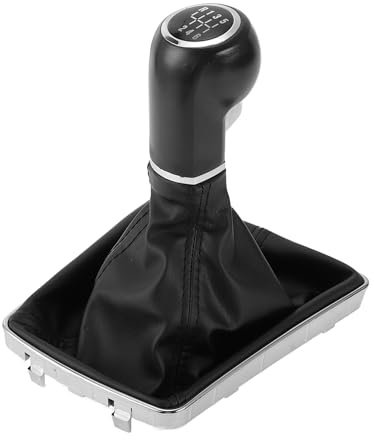 TUCKBOLD Pomo De Cambio Manual 6 Velocidades Para Astra III H 1 Pc | Para Astra H Mk5 04-09 & Corsa D 06-11, Negro, Plateado, Plástico, Cuero Sintético, Reemplazo Directo, Diseño Ergonómico