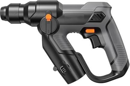 Rotary Hammers 12V Cordless Electric Drill Electric Pick Hammer Steel Plate Concrete Wood Metal Drilling Machine Impact Drill Screwdriver(2 battery)