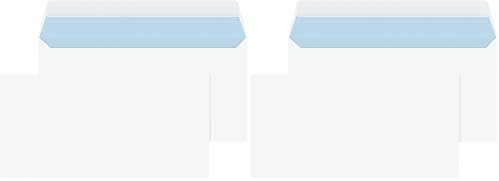 Blake Everyday | Briefumschläge DL (110 x 220 mm) | 50 Stück | 100 g/m² | PEFC-zertifiziert | selbstklebend Weiße Umschläge | Bürobedarf | Geschäftsumschläge/Briefumschläg/Kuvert in Weiß (23882/50 PR)