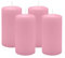 4er Set Adventskranzkerzen Rosa Ø 60 x 100 mm