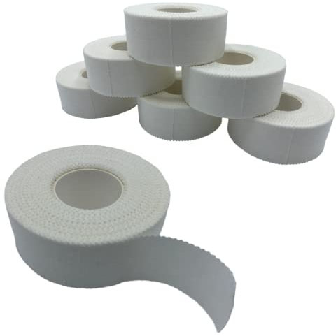 SPORTHERAPY Tape Sportivo Anelastico e Ipoallergenico per Bendaggio Funzionale Sportivo e Professionale | DISPOSITIVO MEDICO CERTIFICATO | Nastro Adesivo 2,5cm x 10m | Quantità: 6