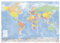 Grande carte du monde (carte murale) en français de 140 x 100 cm avec plastification sur les deux faces (Nouvelle édition)