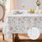 Softalker Tischdecke frühling abwaschbare 180x140cm Rechteckig Blumen Tischdecken Outdoor Wasserabweisend Gartentisch Tischtuch Tischwäsche Sommer Deko Party Camping Hochzeiten Geburtstag Festliche